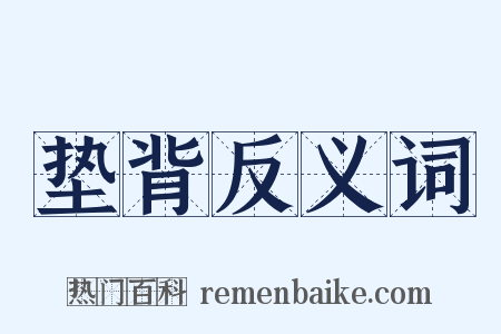 垫背反义词是什么意思的图片